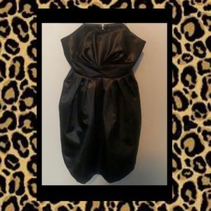 Satin black pinup dress